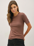 Elena Soft Crew Neck Basic Tee