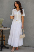 Courtney Lace-up Back Corset Blouse