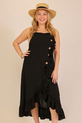 Kayla Plus Airflow Ruffle Button Dress