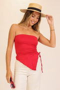Miranda Asymmetrical Knit Tube Top