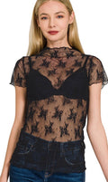 Sianna Lace Layering Short Sleeve