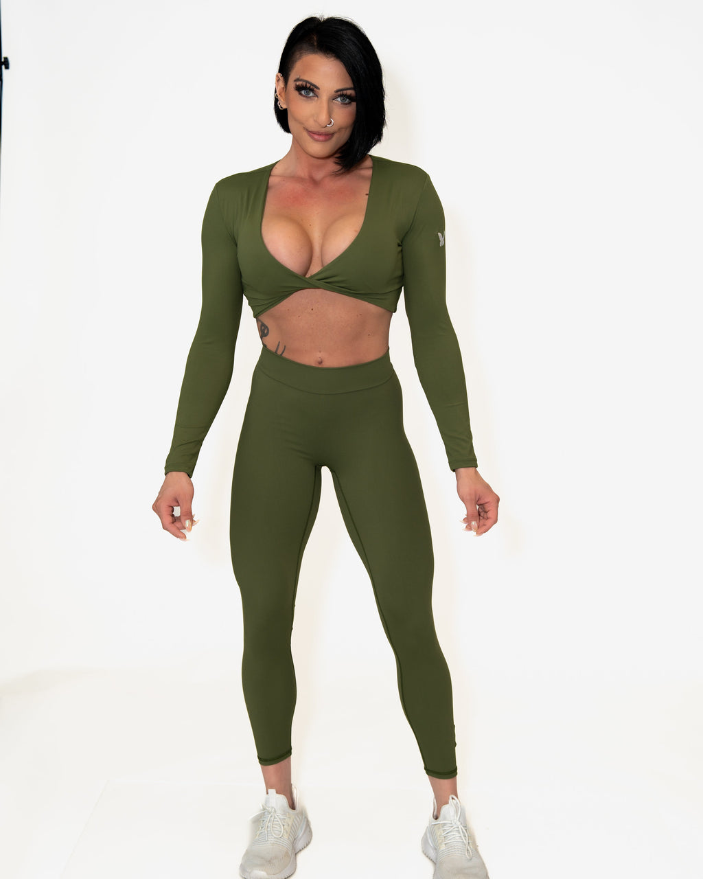 Bombshell Curve Command Leggings - Olive Obsession