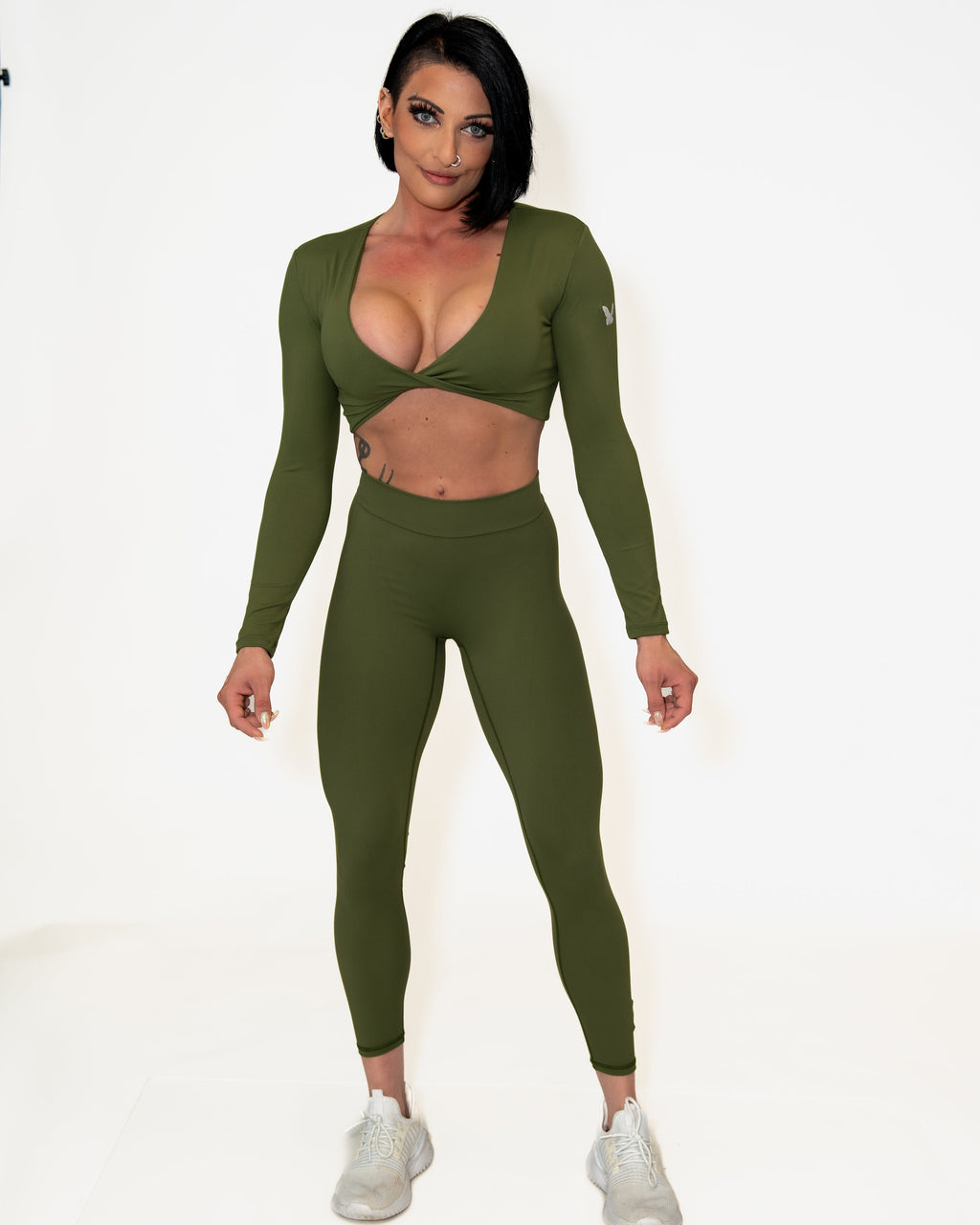 Bombshell Curve Command Leggings - Olive Obsession