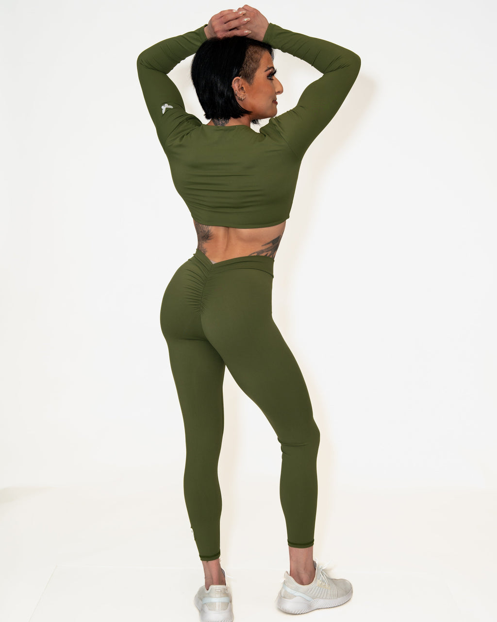 Bombshell Curve Command Leggings - Olive Obsession